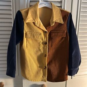 SHEIN button down boys long sleeve shirt